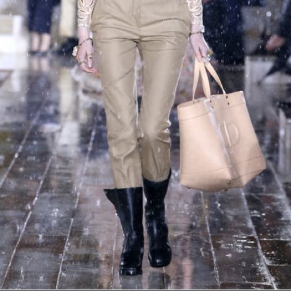 Diorodeo Black Leather Moto Boots, Size 37 - Picture 4 of 7